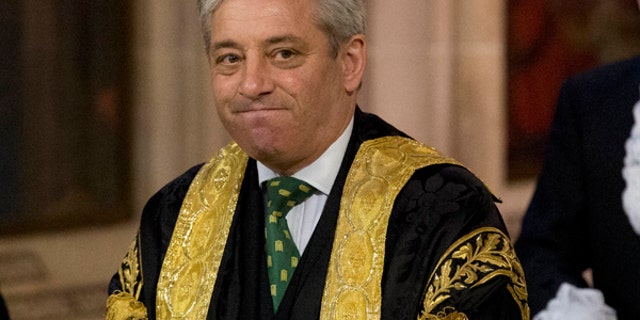 Britain's Speaker of the House of Commons John Bercow