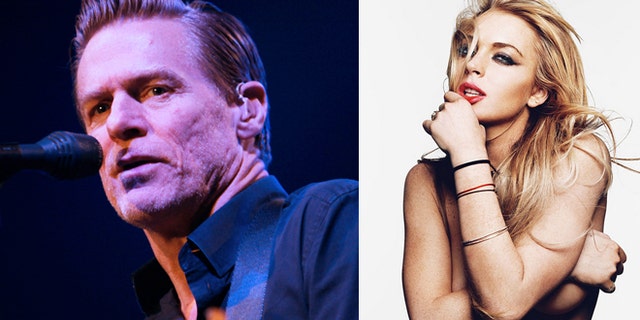 Bryan Adams and Lindsay Lohan, whose photograph appears in 'Exposed.'