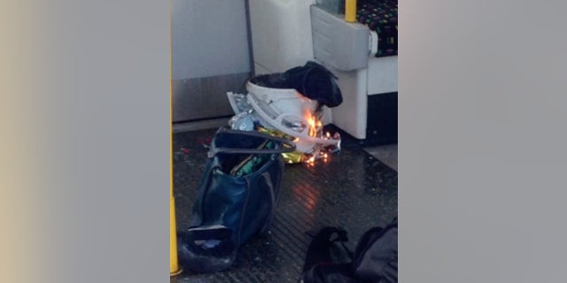Police said the fire on a London subway train was caused by the detonation of an improvised explosive device.