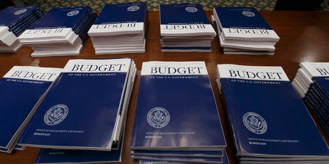 March 4, 2014: Copies of President Obama's proposed fiscal 2015 budget are set out for distribution by the Senate Budget Committee on Capitol Hill.