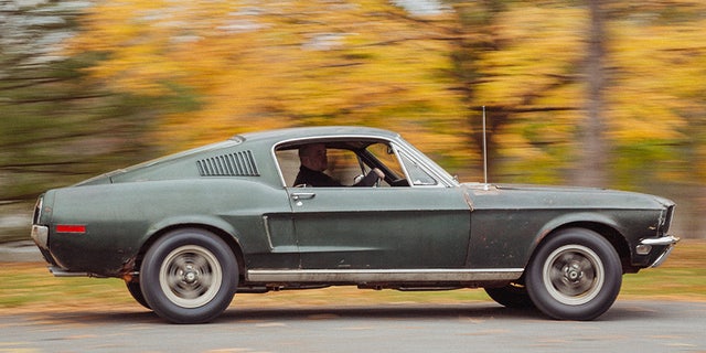Sean Kiernan at the wheel of the nearly all-original 'Bullitt' Mustang.