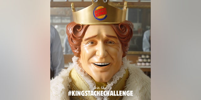 The King's face is going bald temporarily.