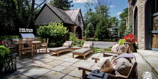 The photos from Burger King's new campaign claim to show the former homes of McDonald's executives — and their grills.