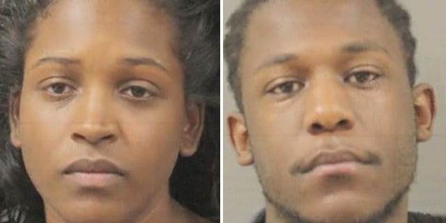 These undated photos show Racqual Thompson and Cornell Malone. The couple have been charged with four counts each of child endangerment after Thompson's 19-month-old daughter was found burned to death in an oven last week. (Houston Police Department)