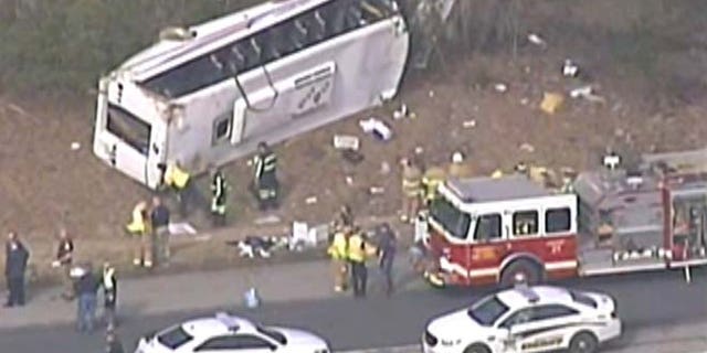 March 12, 2015: Indiana State Police say at least 20 people are injured, including children, after a tour bus overturned on Interstate 65 in southern Indiana, RTV6 reports.