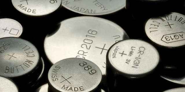 Button batteries.