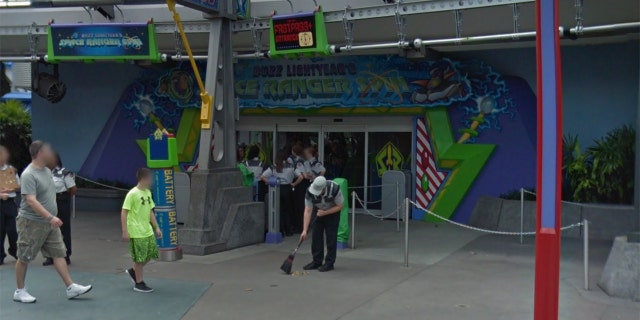 The guests had just exited Buzz Lightyear's Space Ranger Spin, and had begun browsing at a nearby souvenir shop, according to court documents.
