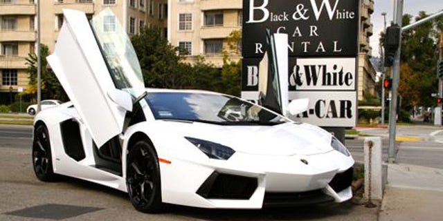 You can rent a $400,00 Lamborghini Aventador LP700-4 at Black & White Car Rental in LA.