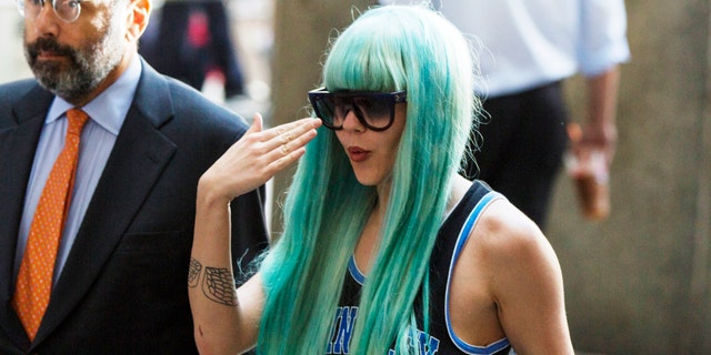 July 9, 2013. Actress Amanda Bynes arrives for a court hearing at Manhattan Criminal Court in New York.