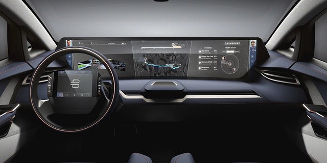 There's even a screen in the steering wheel.