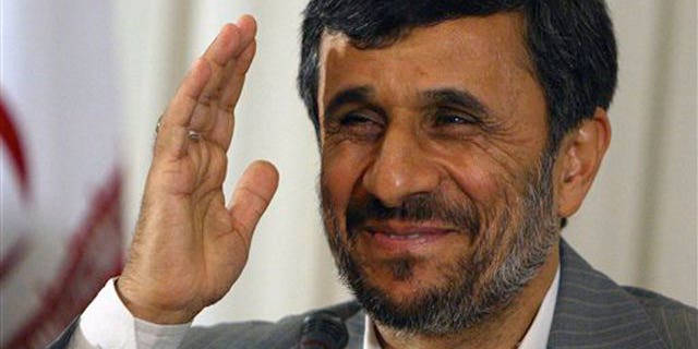 FILE: June 8, 2010: Iranian President Mahmoud Ahmadinejad during a news conference in Istanbul, Turkey, where he said a nuclear swap deal brokered by Turkey and Brazil is a one-time opportunity that should not be missed.