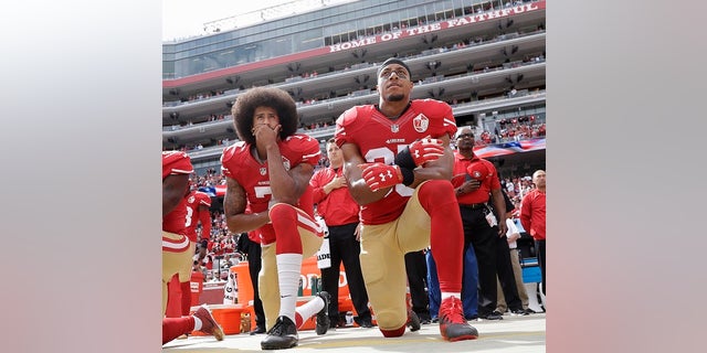 Colin Kaepernick sparked the national anthem debate.