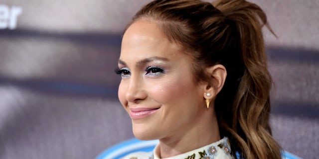 Jennifer Lopez arrives at Fox's "American Idol" party at The District on March 11, 2015 in Los Angeles.