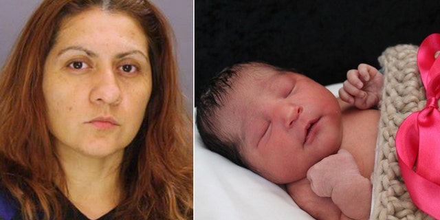 Yesenia Sesmas is seen in an undated photo provided by the Dallas County Sheriff's Office (left). Photo provided by the Wichita Police shows Sofia Victoria Gonzalez Abarca, a missing week-old baby in Wichita, Kan. (Right) (via AP)