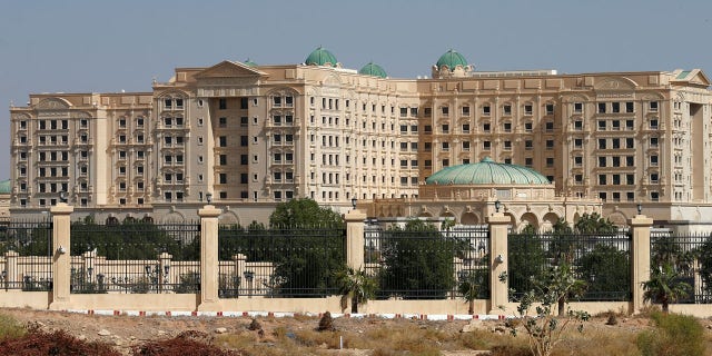 FILE: A view shows the Ritz-Carlton hotel in the diplomatic quarter of Riyadh, Saudi Arabia.