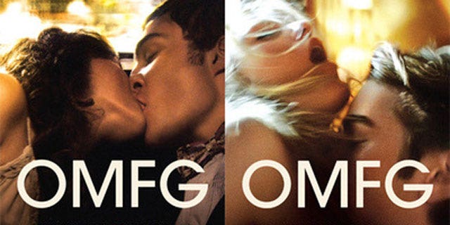 Ads for the CW's show "Gossip Girl," which critics argue are saturated with sexual imagery. "OMFG" means "Oh My F---ing God."