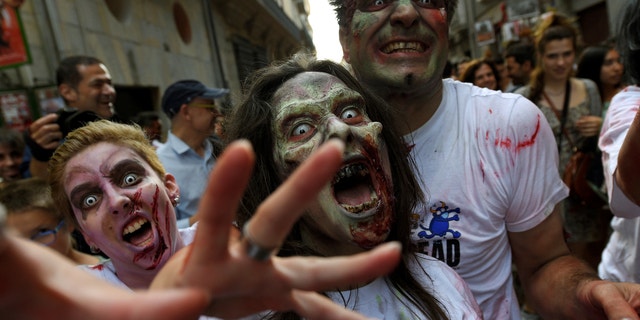 Pennsylvania police received reports about zombies last week after a prankster took control of a road sign.