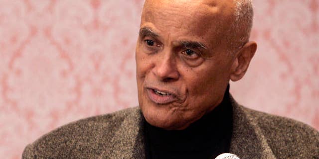 Entertainer and human rights activist Harry Belafonte speaks during a press conference at the Arts Presenters Members Conference in New York, Saturday, Jan. 21, 2006 . Belafonte called U.S. President George W. Bush "the greatest terrorist in the world" in a recent television broadcast. (AP Photo/Shiho Fukada)