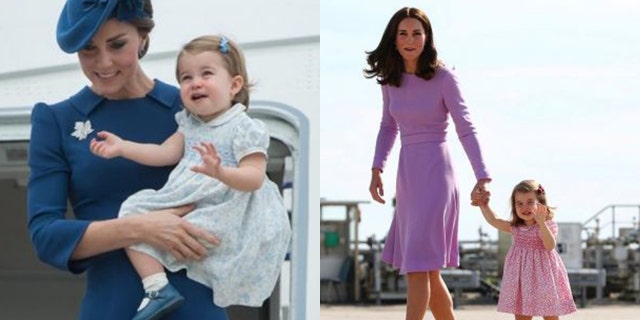Duchess Kate and Princess Charlotte have previously stepped out in color complimentary outfits.