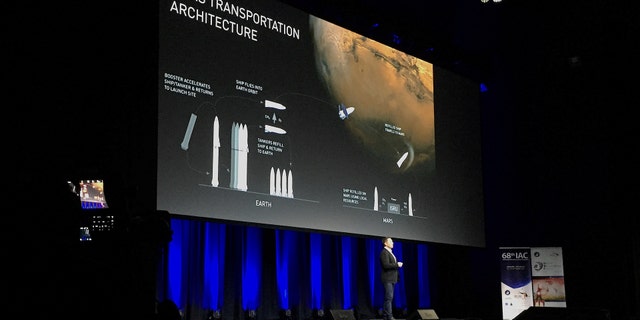 Elon Musk, founder and Chief Executive Officer (CEO) and lead designer of SpaceX, and also CEO and co-founder of Tesla, speaks during a media conference at the International Astronautical Congress (IAC) in Adelaide, Australia September 29, 2017. (REUTERS/Sonali Paul)