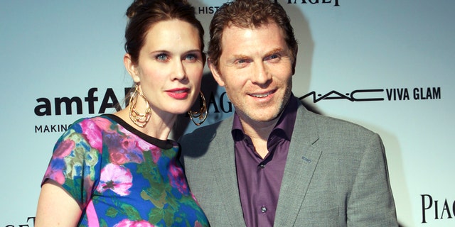 Actress Stephanie March and her husband, chef Bobby Flay, attend the amfAR Inspiration Miami Beach Party at Soho Beach House in Miami Beach, Florida December 6, 2012.