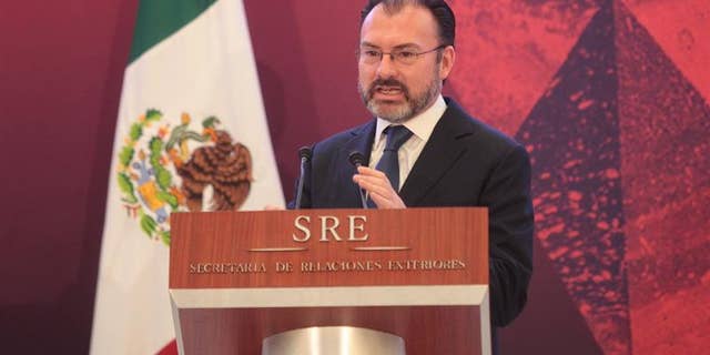 Mexican Foreign Relations Secretary Luis Videgaray in Mexico City, Mexico, Jan. 9, 2017.