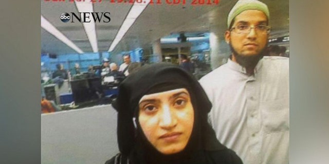 San Bernardino terrorists Tashfeen Malik and Syed Farook killed 14 in an attack last December.