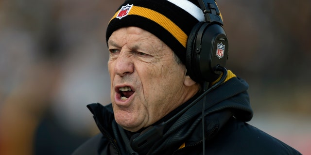 FILE - In this Dec. 23, 2012, file photo, Pittsburgh Steelers defensive coordinator Dick LeBeau talks to his defense during the first quarter of an NFL football game against the Cincinnati Bengals in Pittsburgh. The 75-year-old LeBeau has every intention of returning in 2013 for what would be a 55th consecutive season in the NFL. (AP Photo/Gene J. Puskar, File)