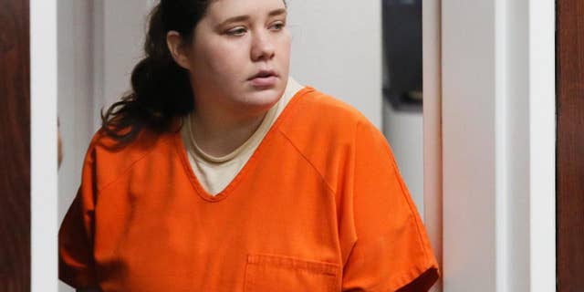 FILE - In this June 1, 2016, file photo, Adacia Chambers arrives for a court hearing in Stillwater, Okla. Chambers is charged with killing four people after crashing into a crowd at the Oklahoma State homecoming parade last Oct. 24. More than 200 potential witness names are on the list filed by prosecutors in Payne County District Court in the case against Chambers. The trial is scheduled to start Jan. 10, 2017. (AP Photo/Sue Ogrocki, File)