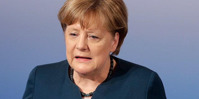 Feb. 18, 2017: German Chancellor Angela Merkel speaks in Munich, Germany.