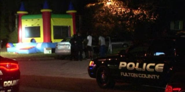 The shooting scene in Fulton County.