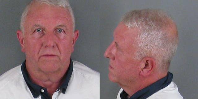 Roger Self, 62, was arrested and booked at the county jail on two charges of first-degree murder.