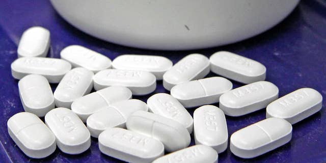 June 14, 2016: This file shows pills of the painkiller hydrocodone at a pharmacy in Montpelier, Vt.