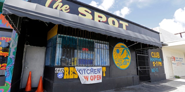 Sept. 28, 2014: The Spot, a club in Miami, Fla., where at least 15 people were wounded in a shooting early Sunday, police said. (AP)