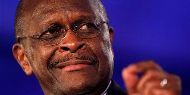 Republican presidential hopeful Herman Cain speaks at the Republican Leadership Conference in New Orleans June 17.