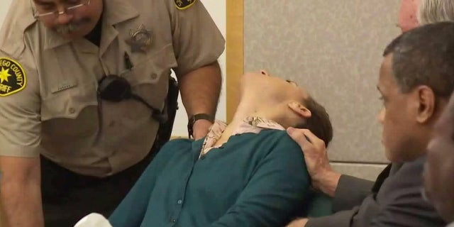 Defendant Diana Lovejoy fainted in court after hearing part of the jury's verdict.