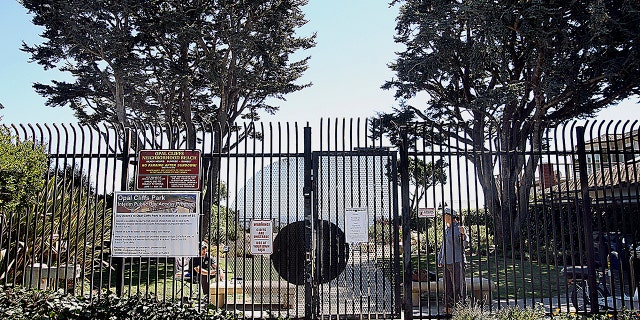 This Aug. 31, 2016, photo shows the gate to Opal Cliffs Park that leads to Opal Cliffs Neighborhood Beach, more commonly known as Privates surf break, in the Live Oak neighborhood of an unincorporated part of Santa Cruz County, Calif.