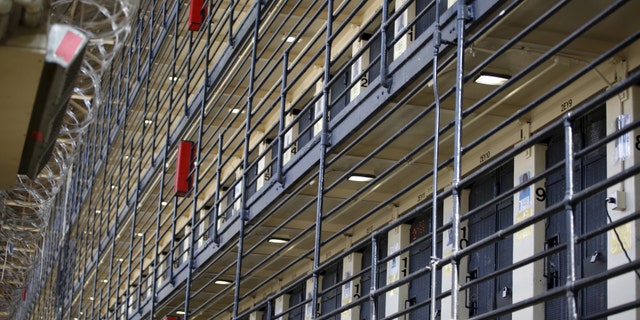 The East Block for condemned prisoners is seen during a media tour of California's Death Row at San Quentin State Prison in San Quentin, Calif.