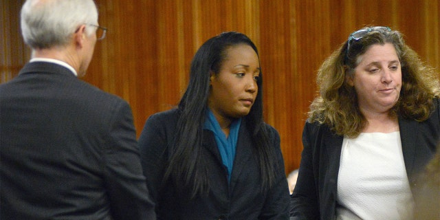 Ina Rogers, center, appeared in Solano County Superior Court in Fairfield, California, on Wednesday to face multiple charges of felony child abuse.