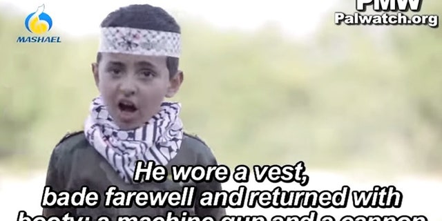 Palestinian Media Watch also recently discovered another video in which a young boy soldier is seen training and singing about the virtue of PA soldiers. (PalWatch.Org)