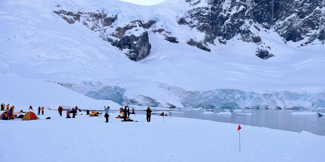 Passengers aboard the Ocean Endeavor, a ship that focuses on health and wellness, have the once-in-a-lifetime opportunity to go camping in Antarctica.