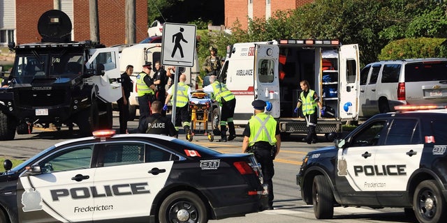 Two officers were killed in the incident in Fredericton, Canada, on Friday, August 10, 2018.