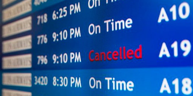 Airlines are preemptively canceling flights as winter storm warnings were posted from Oklahoma to New Jersey and from Illinois to the Deep South.