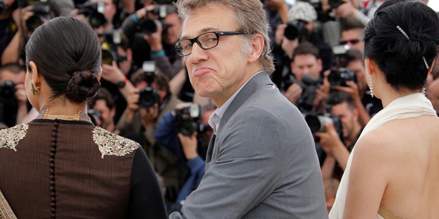 May 15, 2013: Jury member Christoph Waltz poses for photographers during a photo call for the jury at the 66th international film festival, in Cannes, southern France.