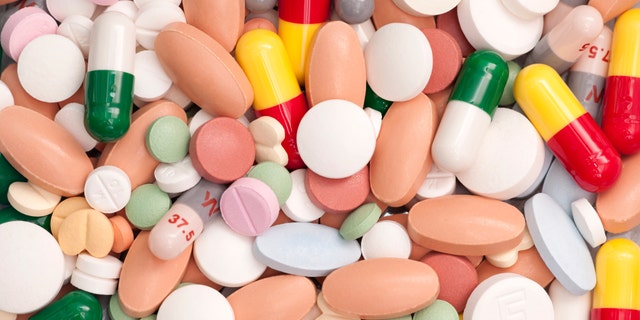 A lot of pills and capsules
