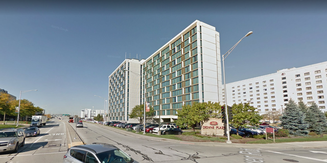 The woman was discovered in a freezer at Crowne Plaza Chicago O’Hare Hotel & Conference Center.