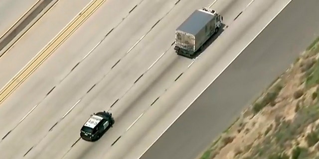 A man stole a Stumptown Coffee Roasters truck and led police on a "slow-speed chase" down the California freeways.