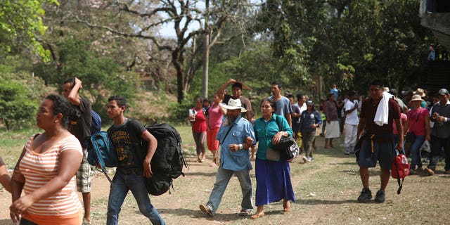 Groups of people are reportedly seeking asylum in Mexico while others will be continuing their journey north.