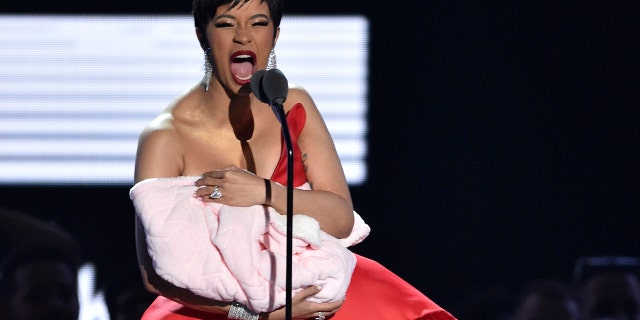 Cardi B opens the MTV Video Music Awards at Radio City Music Hall on Monday, Aug. 20, 2018, in New York.