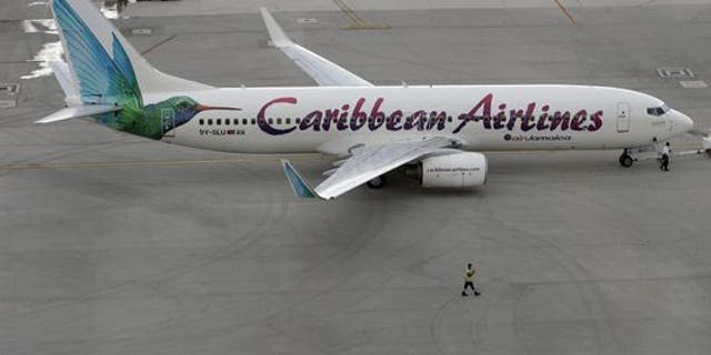 A Caribbean Airlines jet in Miami. (AP Photo/Lynne Sladky)